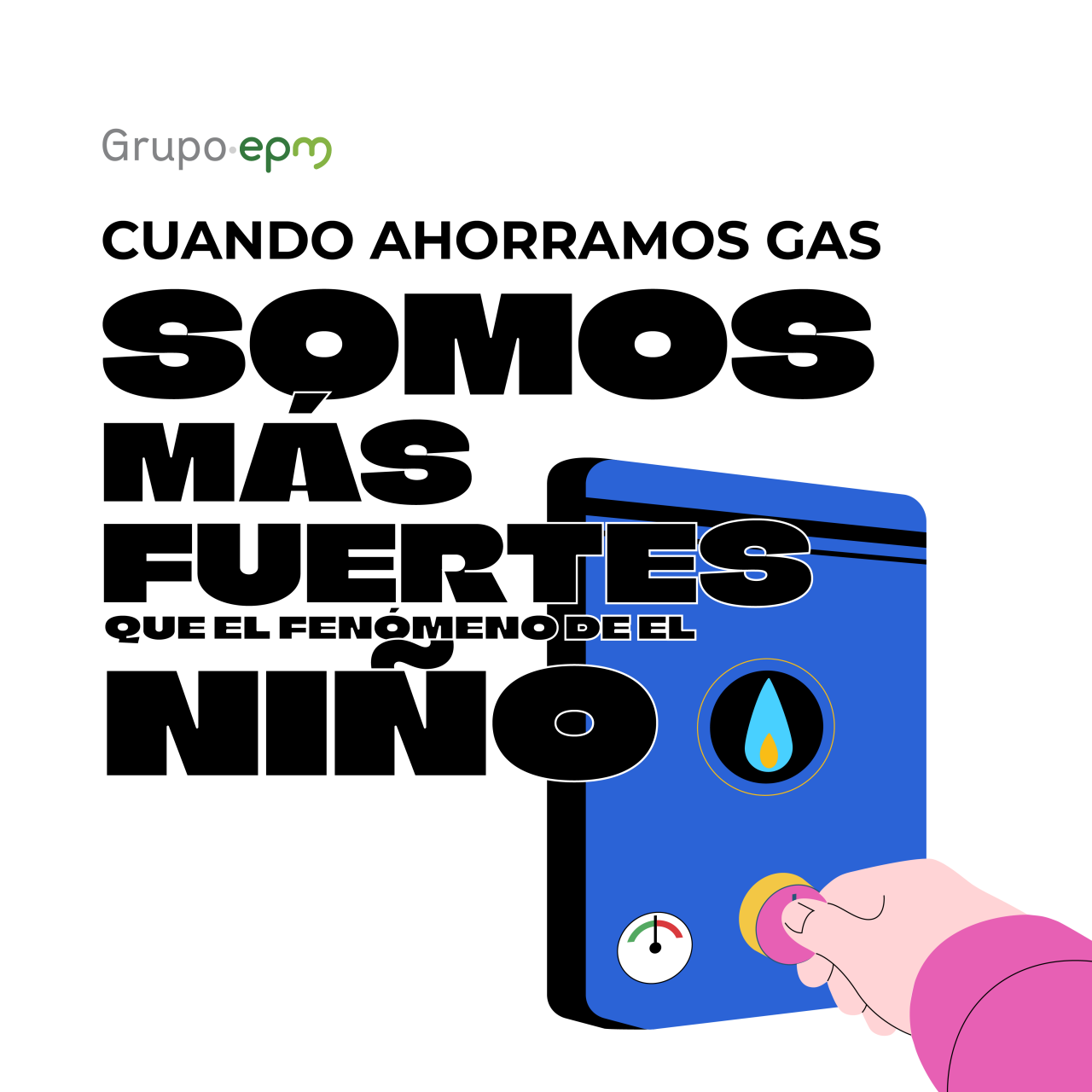 Cuando ahorramos gas somos más fuertes que el fenómeno del niño