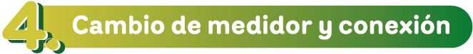 4. Cambio de medidor y conexión