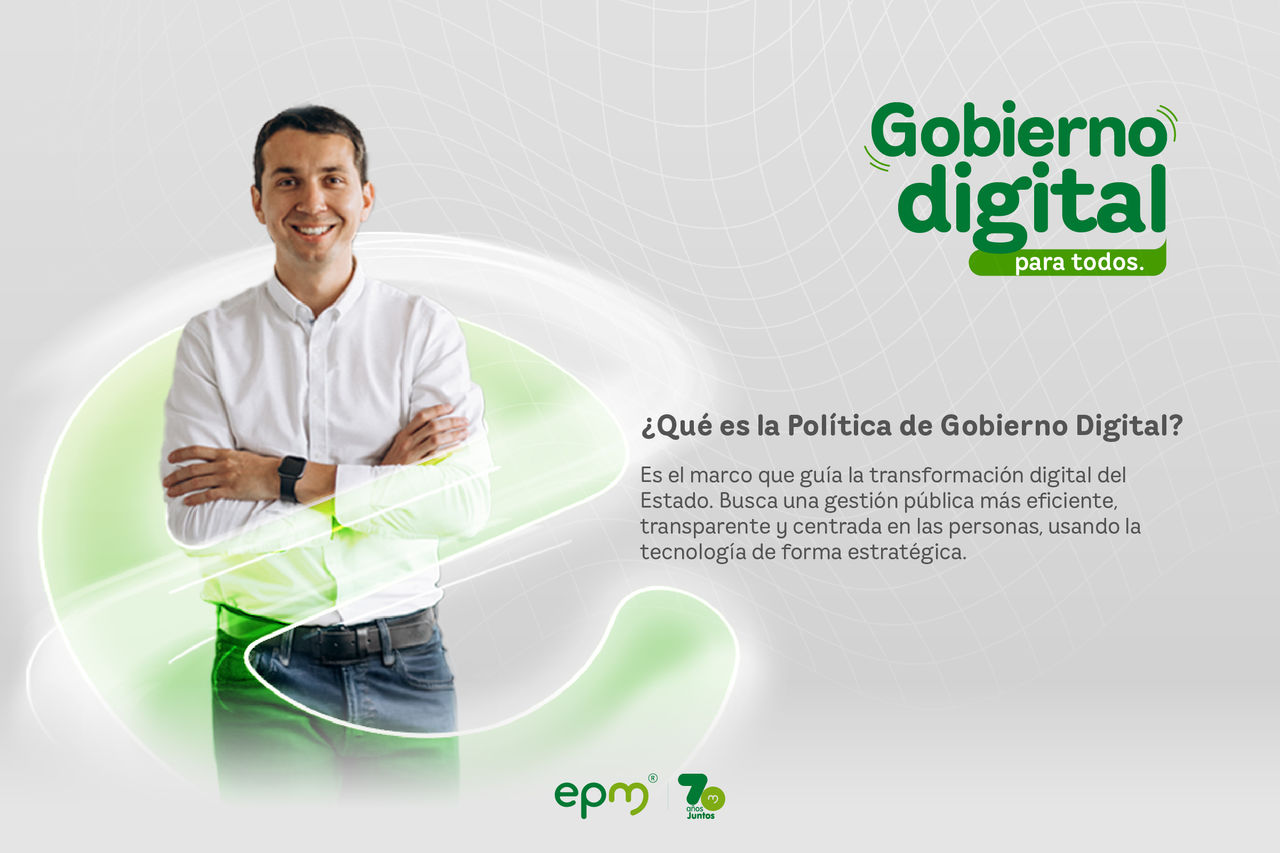 Infografía de Gobierno digital EPM