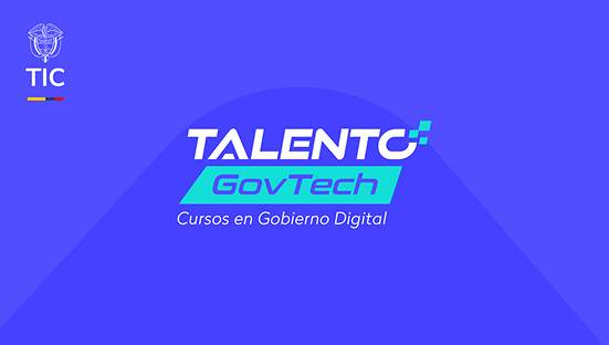 Banner oficial de Talento GovTech, cursos en Gobierno Digital del Ministerio TIC de Colombia.