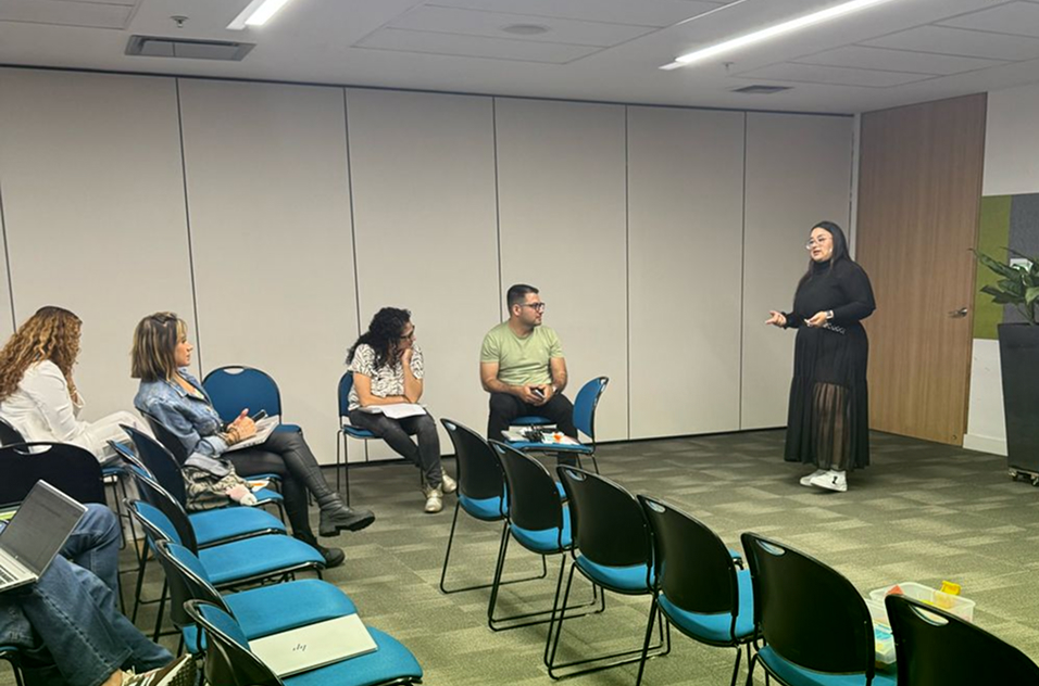 Fotografia de taller de gobierno digital a EPM