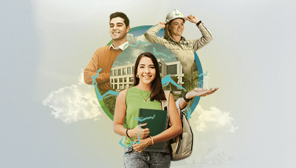 Banner de Innóvate Emprendiendo 2026 con jóvenes estudiantes y profesionales.