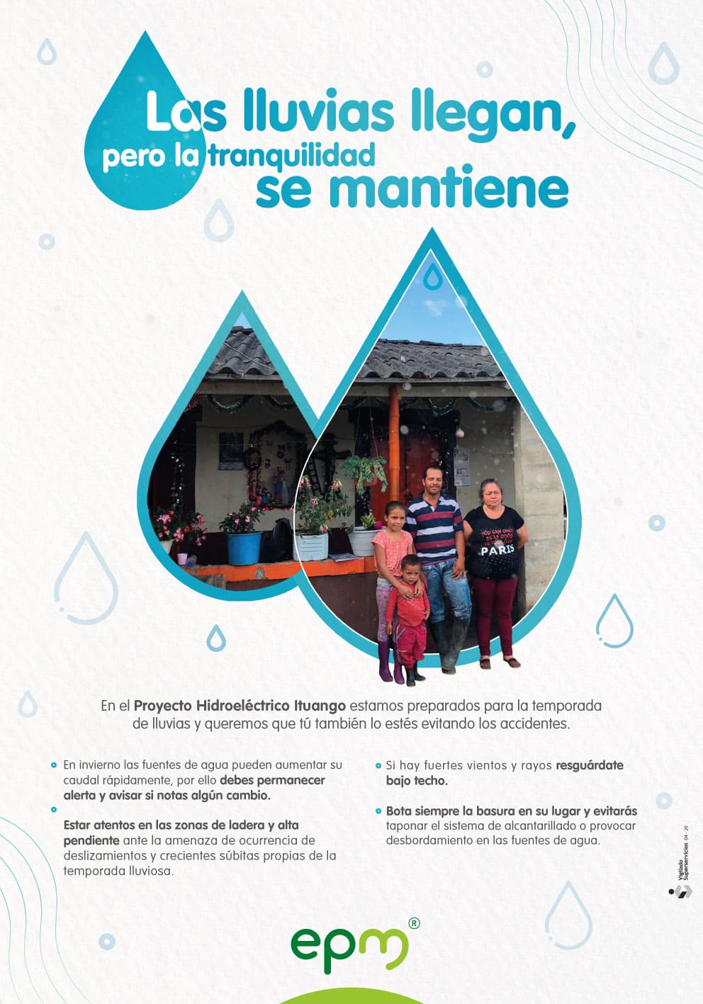 Información para evitar accidentes