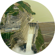 Proceso 2, Reducción del riesgo. Vista aérea del vertedero de hidroituango