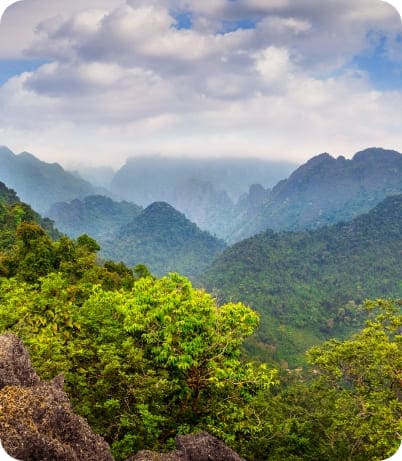 Paisaje natural con montañas
