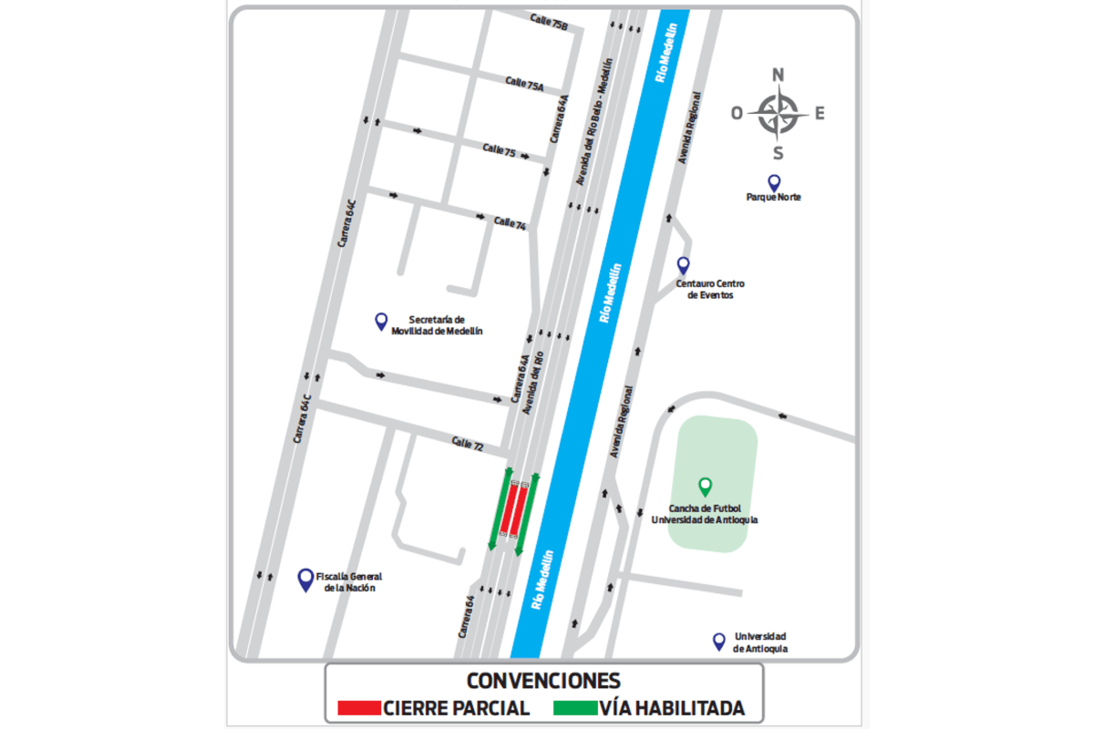 Cierre de vías 