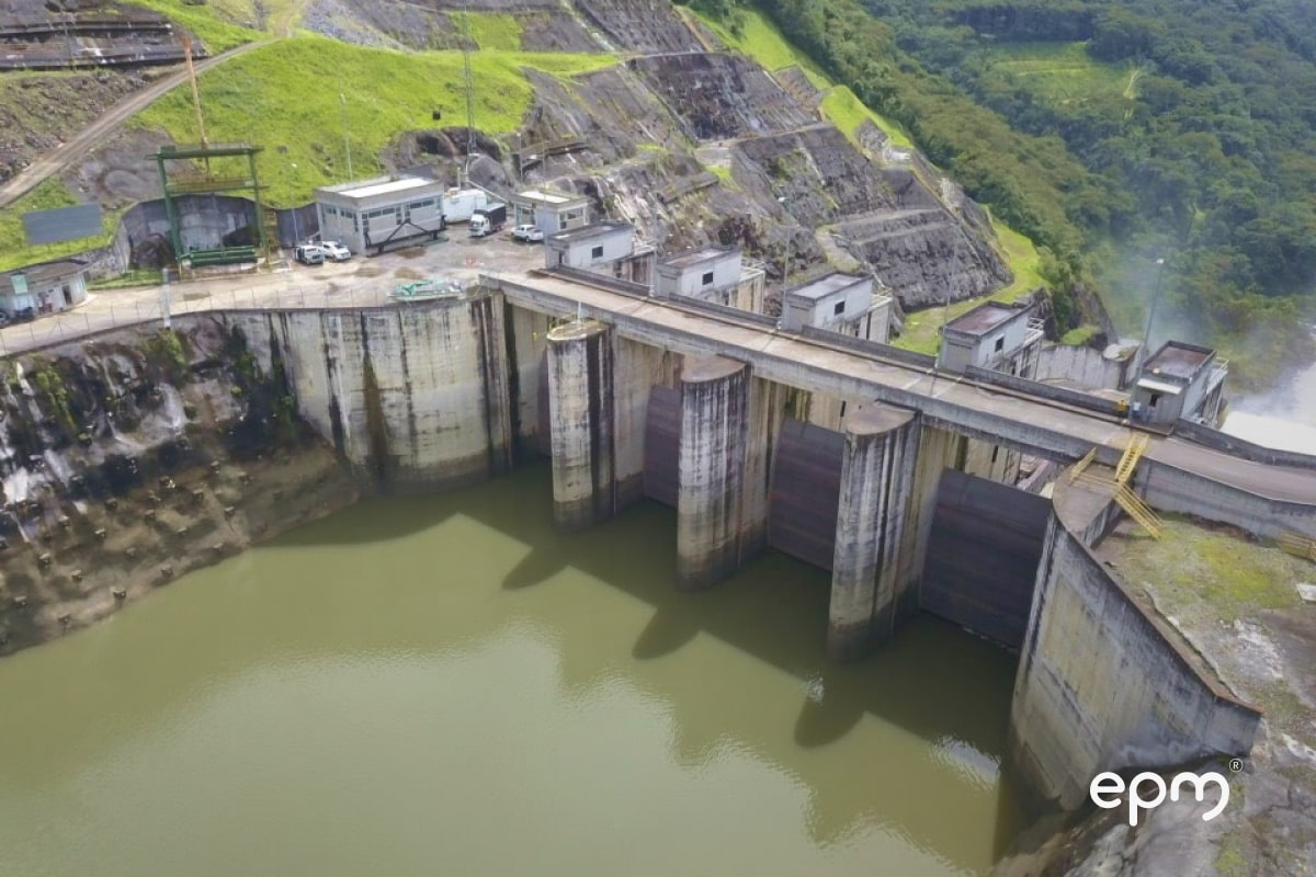 Imagen aérea de la Central hidroeléctrica Porce III