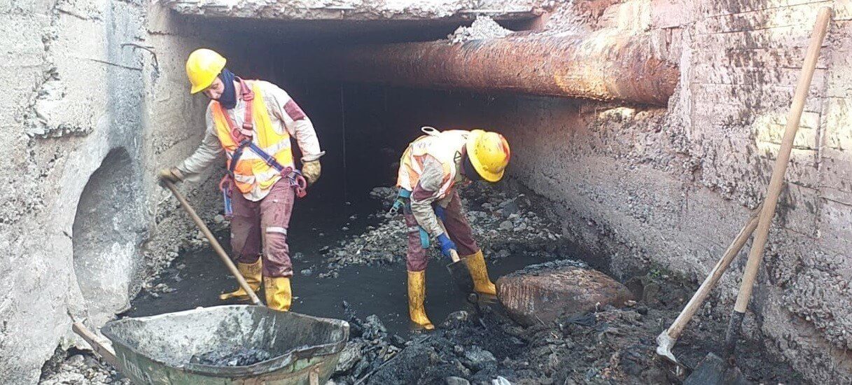EPM avanza en la reparación de infraestructura de saneamiento en sector de Las Chimeneas en Itagüí