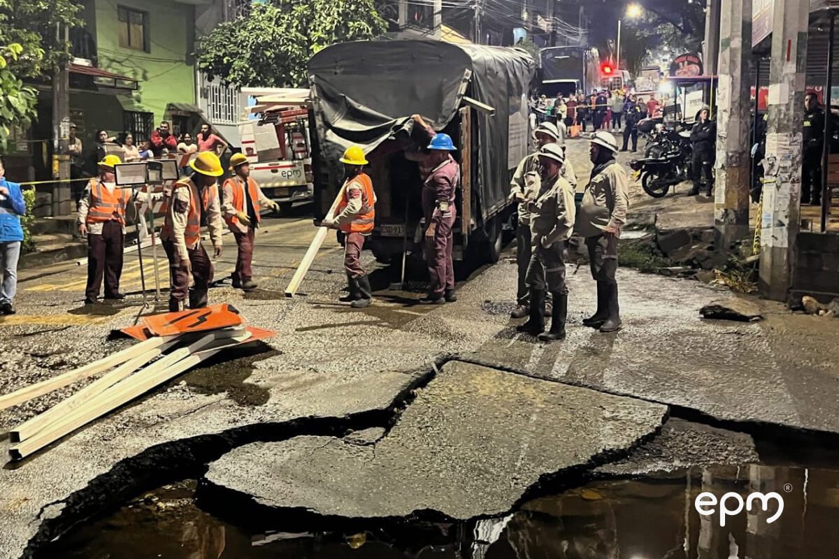 EPM y Distrito atienden emergencia en Santa Cruz