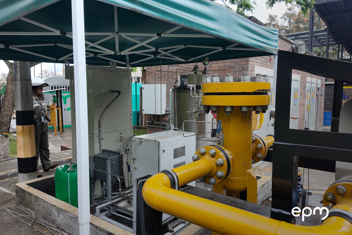 Fotografía panorámica del sistema de odorización de EPM