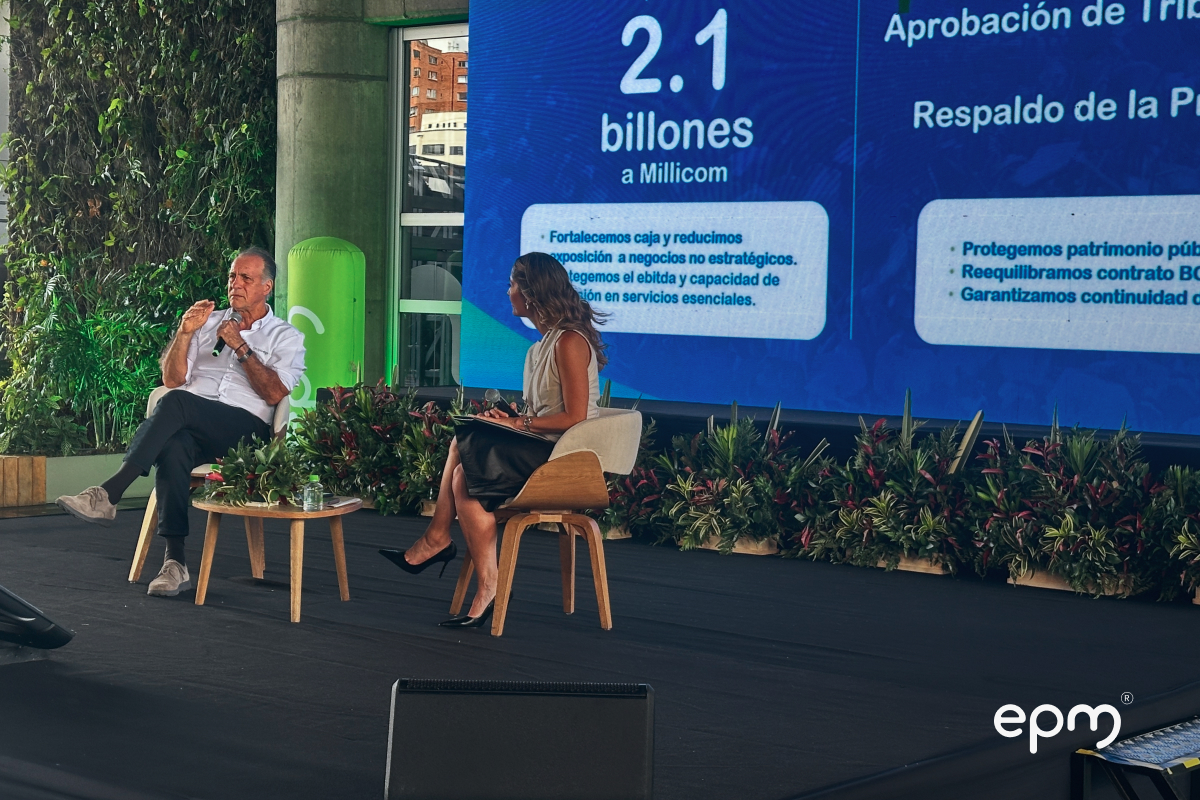John Alberto Maya Salazar interviene en conversatorio de EPM sobre sostenibilidad y futuro energético