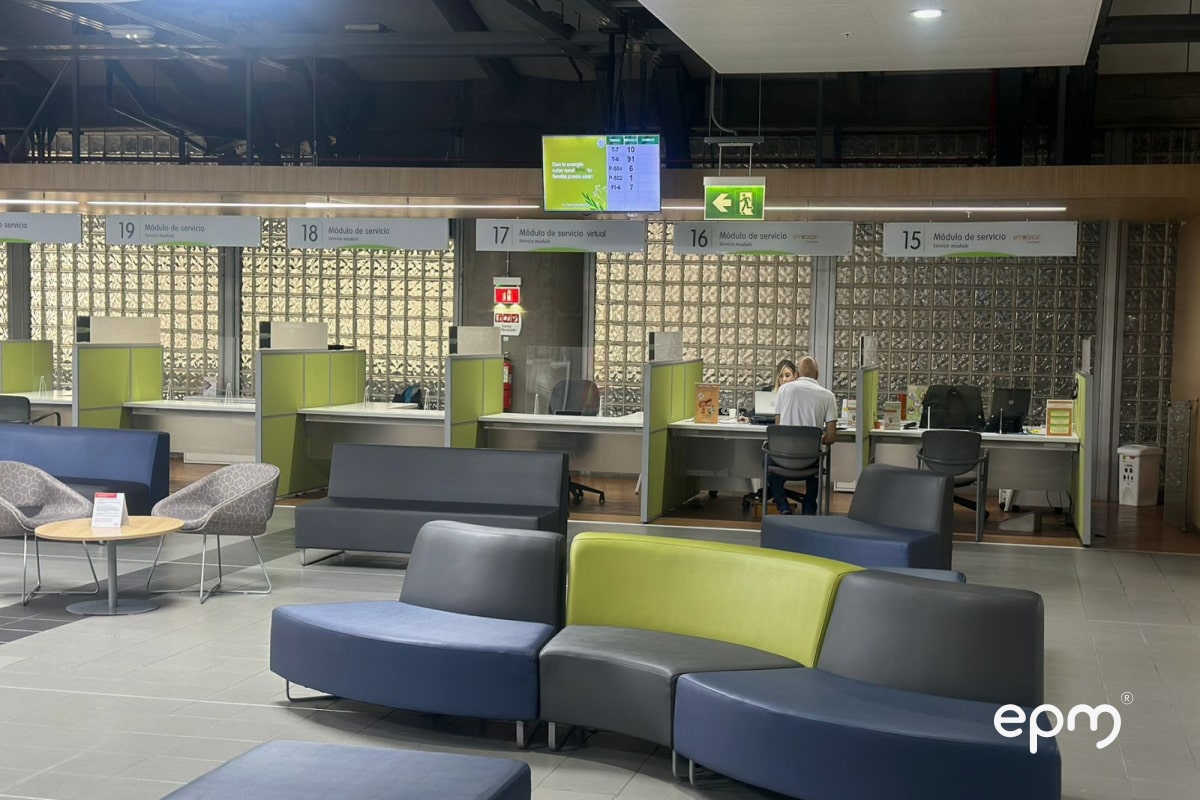 Sala de atención al cliente de EPM