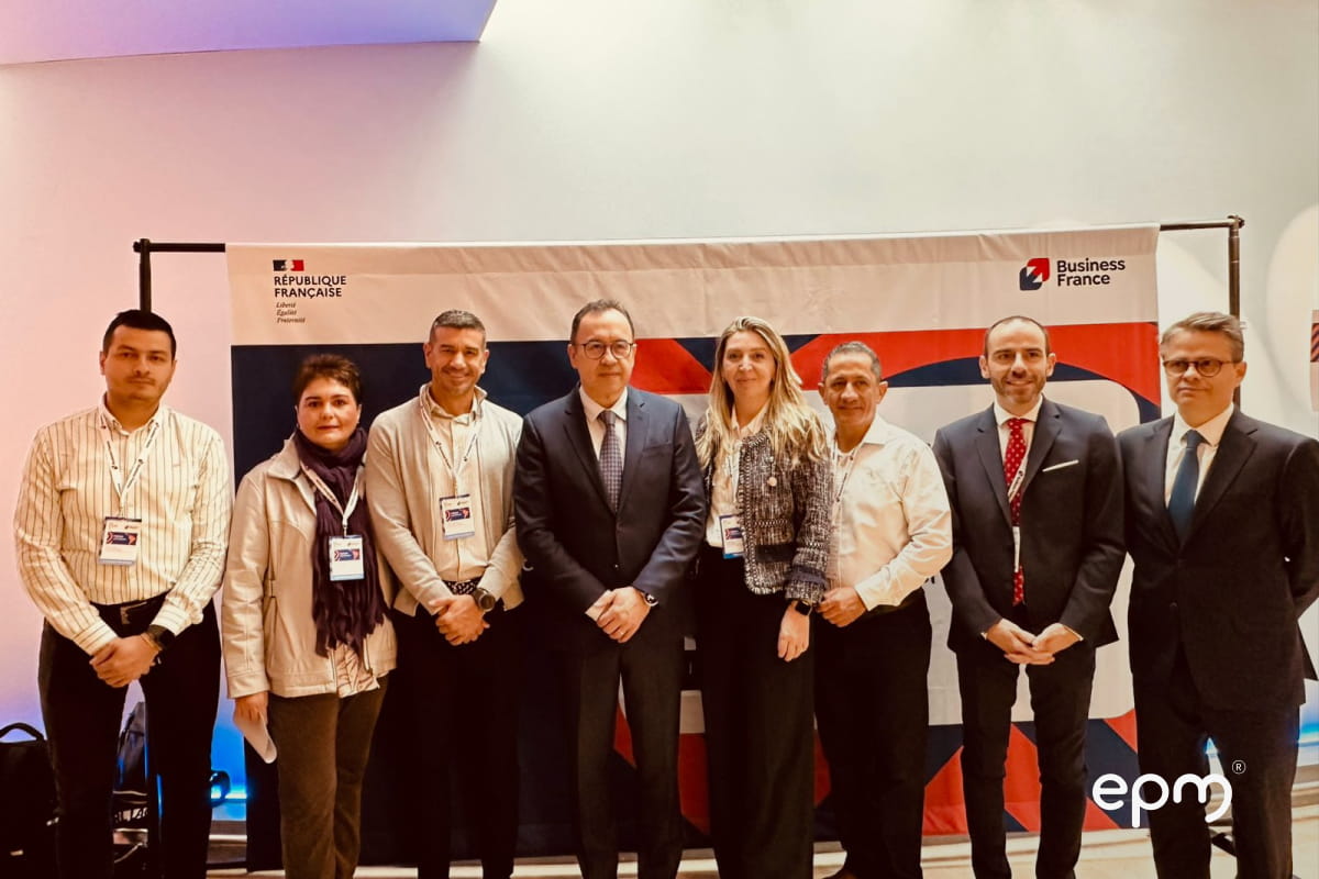 EPM team together with representatives of the French ecosystem during international cooperation technical mission.