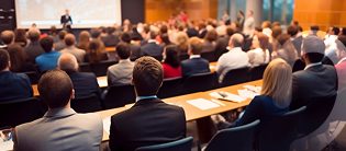 Personas reunidas viendo un evento